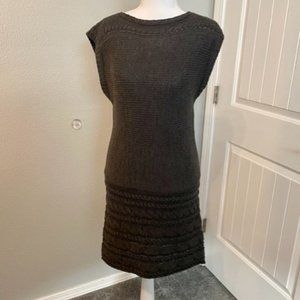 Ad Hoc Gray Sleeveless Sweater Dress